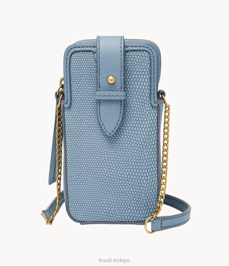 Fossil 6J04714 mavi lainie telefon kılıfı çapraz askılı çanta kadınlar