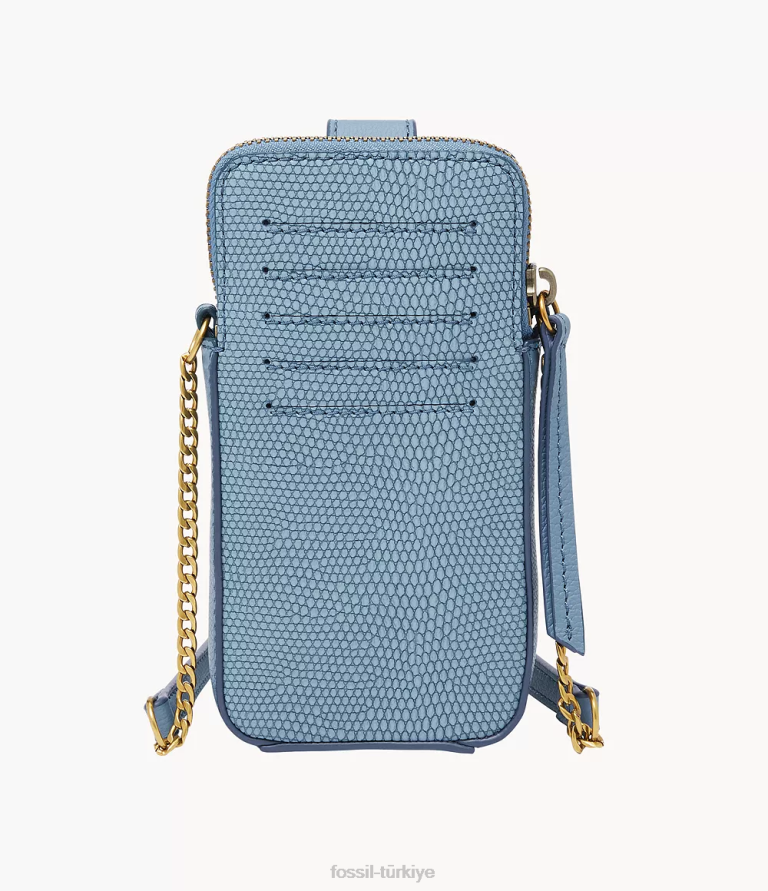 Fossil 6J04714 mavi lainie telefon kılıfı çapraz askılı çanta kadınlar
