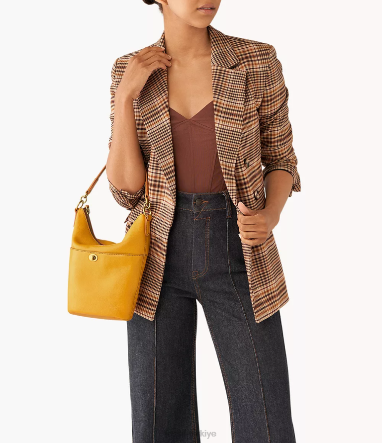 Fossil 6J04718 sarı Talulla küçük serseri çanta kadınlar