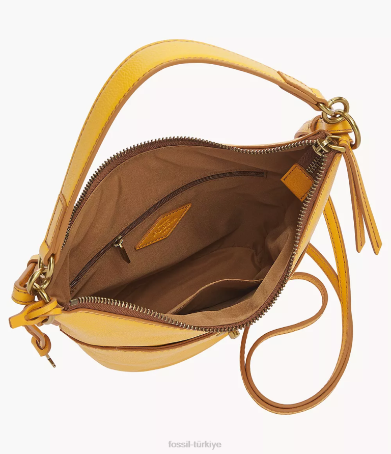 Fossil 6J04718 sarı Talulla küçük serseri çanta kadınlar