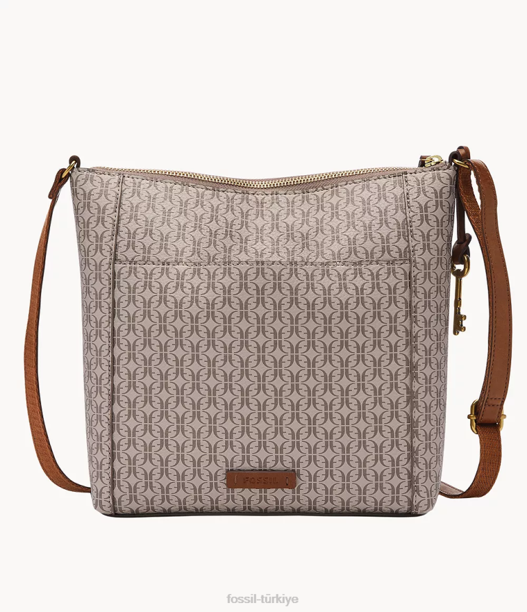 Fossil 6J04724 haki tara çapraz vücut çanta kadınlar