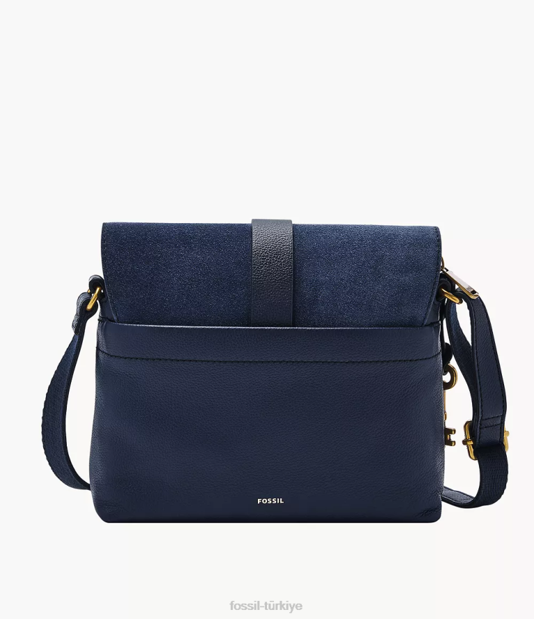 Fossil 6J04732 mavi kinley küçük çapraz vücut çanta kadınlar