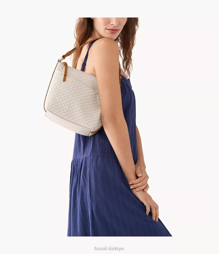 Fossil 6J04738 beyaz julianna serseri çanta kadınlar