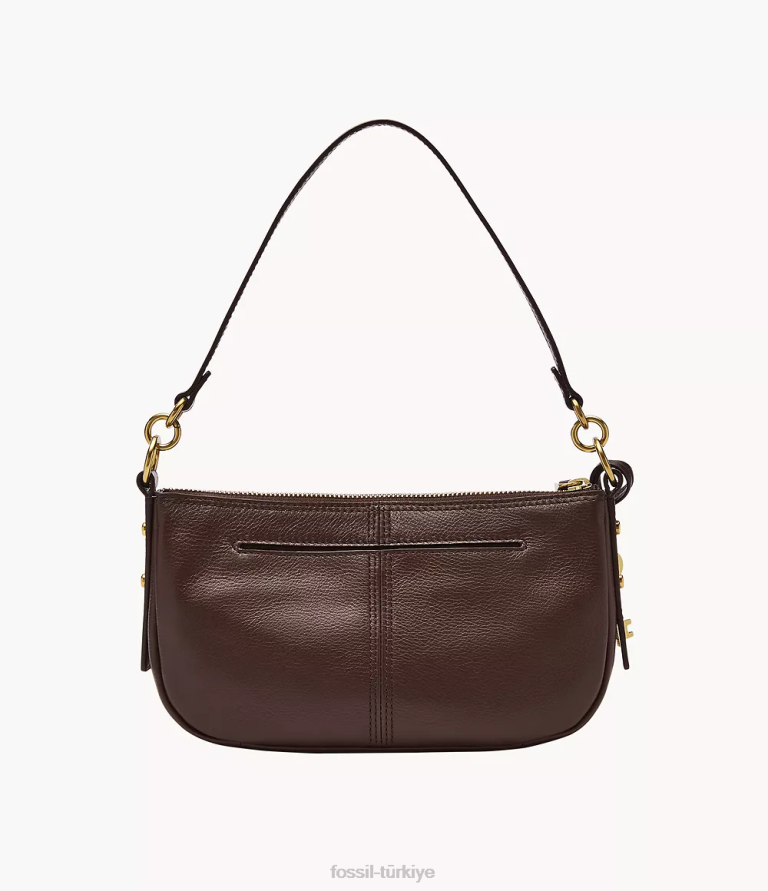 Fossil 6J04739 koyu kahverengi jolie baget çanta kadınlar