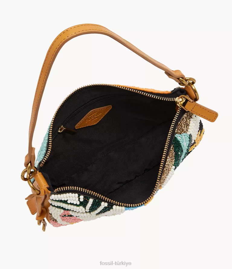 Fossil 6J04742 bronzluk jolie baget çanta kadınlar