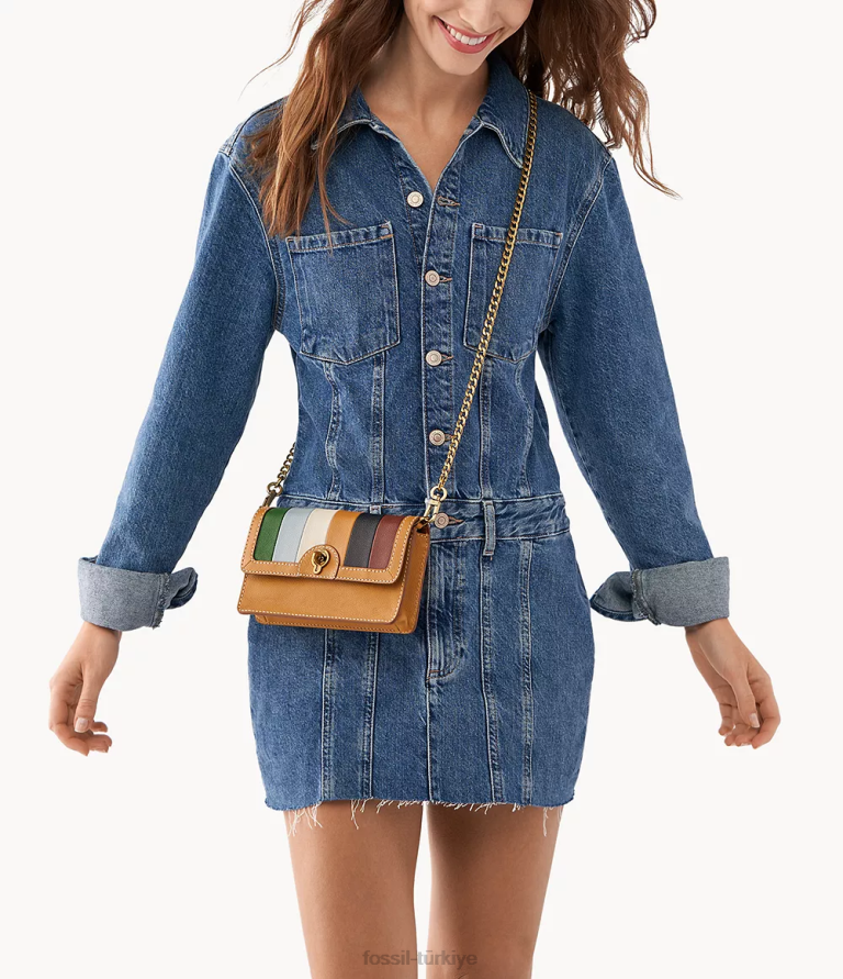 Fossil 6J04849 çok ainsley cüzdan çapraz askılı çanta çanta kadınlar