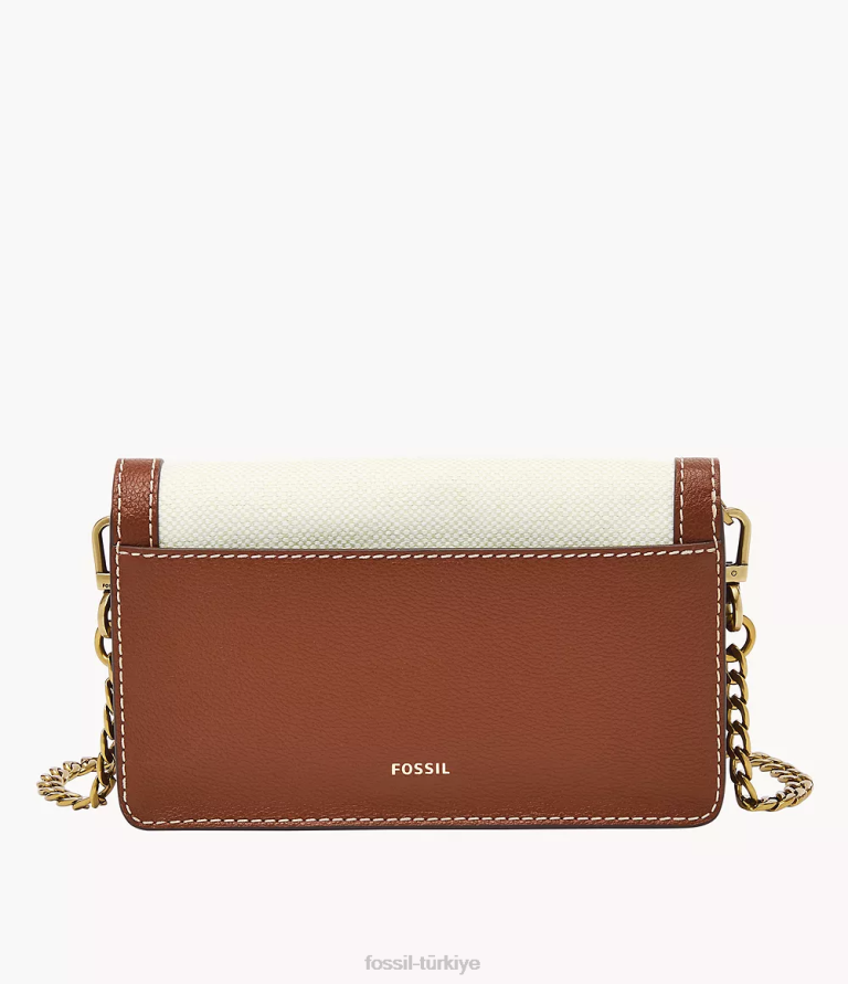 Fossil 6J04850 doğal ainsley cüzdan çapraz askılı çanta çanta kadınlar