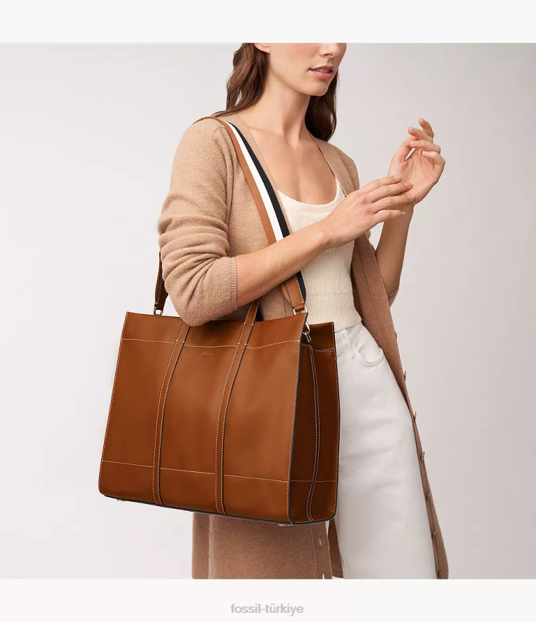 Fossil 6J04359 kahverengi carmen çantası çanta kadınlar