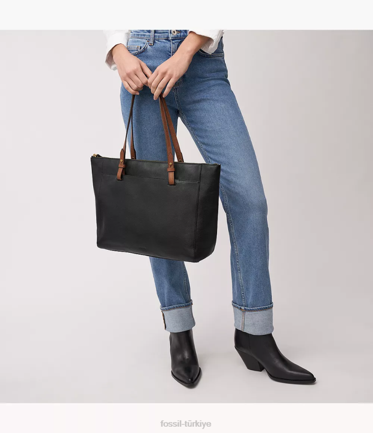 Fossil 6J04362 siyah rachel çantası çanta kadınlar