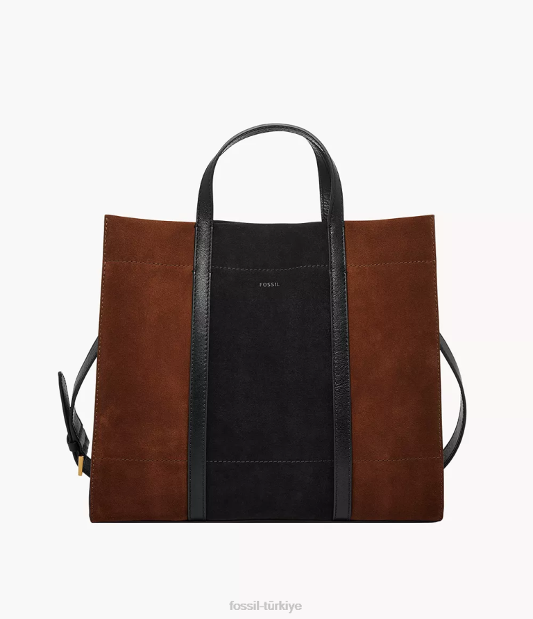 Fossil 6J04374 kahverengi carmen alışverişçi çanta kadınlar