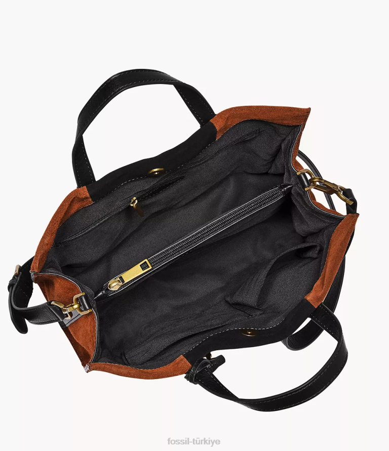 Fossil 6J04374 kahverengi carmen alışverişçi çanta kadınlar