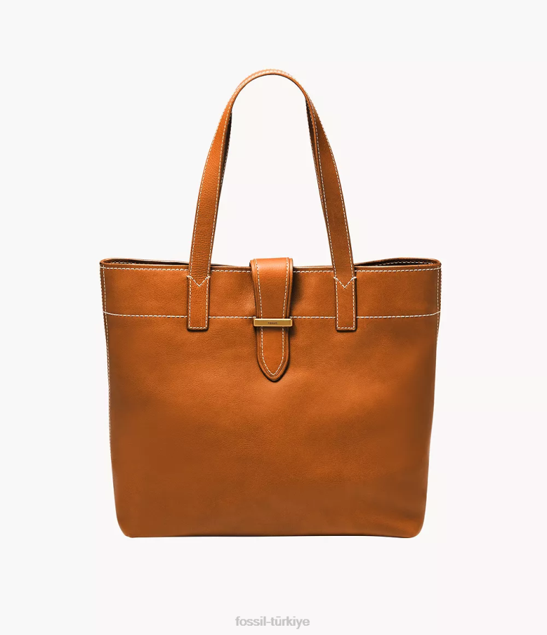 Fossil 6J04377 konyak Tremont çantası çanta kadınlar