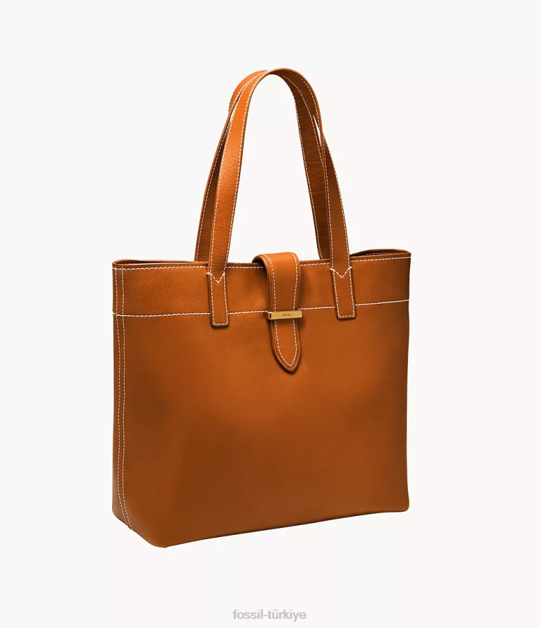Fossil 6J04377 konyak Tremont çantası çanta kadınlar