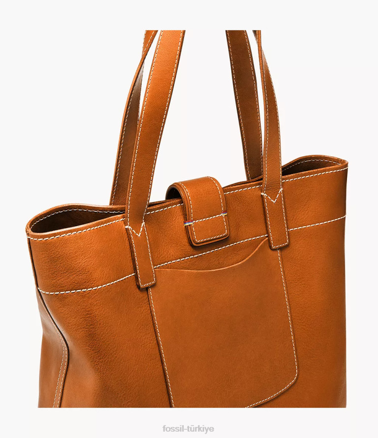 Fossil 6J04377 konyak Tremont çantası çanta kadınlar
