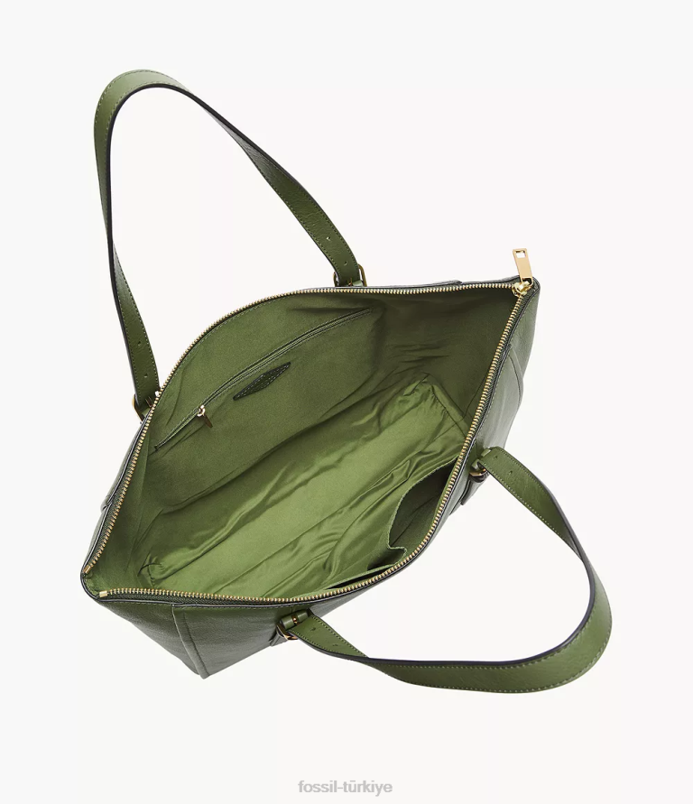 Fossil 6J04383 yeşil carlie çantası çanta kadınlar