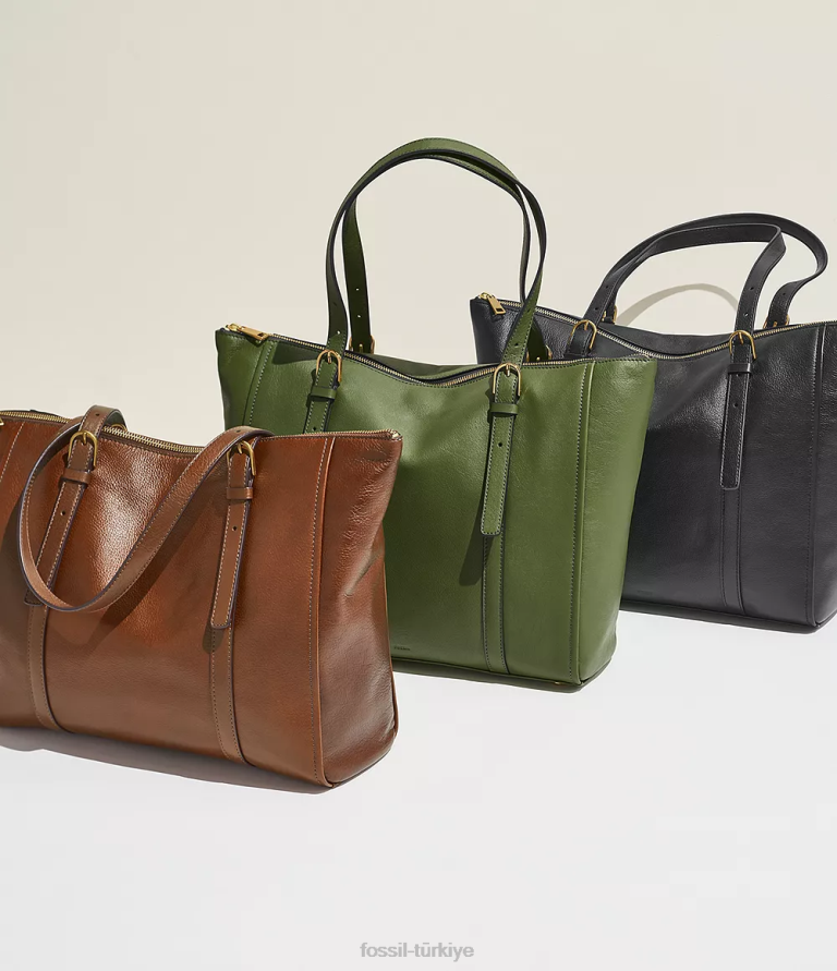 Fossil 6J04383 yeşil carlie çantası çanta kadınlar