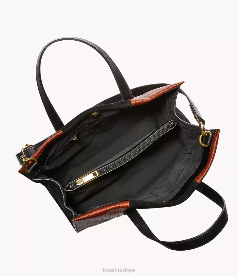 Fossil 6J04445 kahverengi Kingston çantası çanta kadınlar