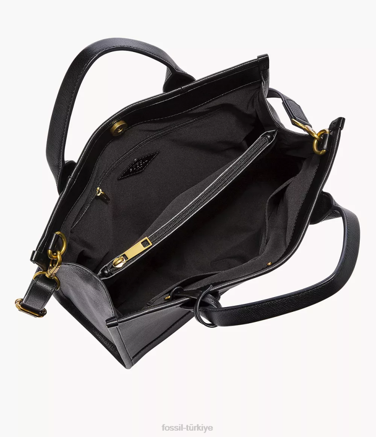 Fossil 6J04470 siyah Kyler çantası çanta kadınlar
