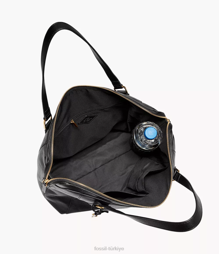 Fossil 6J04487 siyah Jacqueline çantası çanta kadınlar