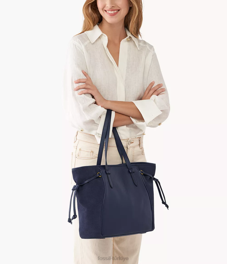 Fossil 6J04507 Donanma charli çantası çanta kadınlar