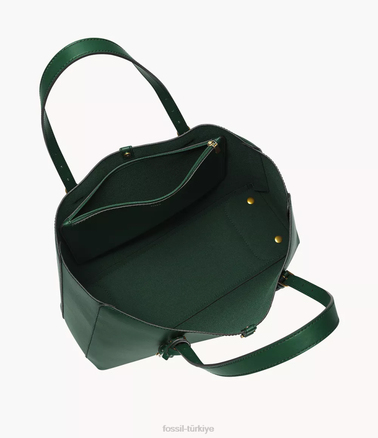Fossil 6J04545 çam yeşili kier kaktüs deri çanta çanta kadınlar