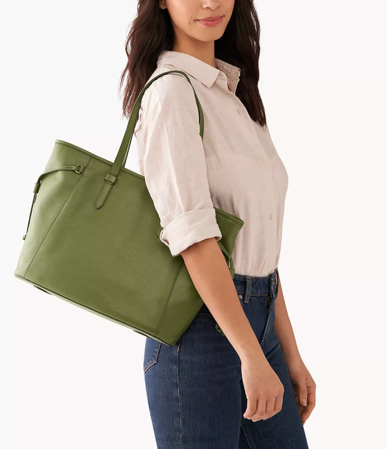 Fossil 6J04570 zeytin Charlie çantası çanta kadınlar