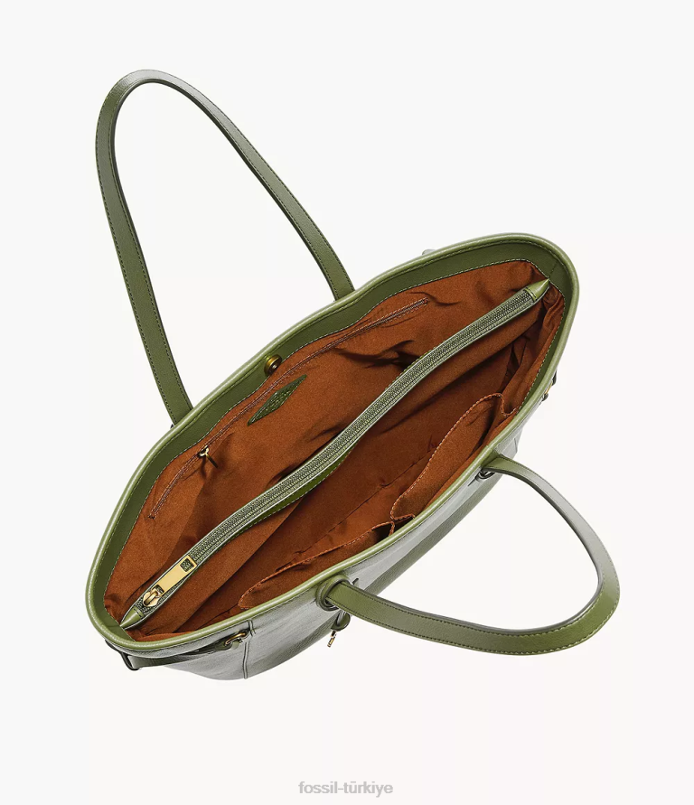 Fossil 6J04570 zeytin Charlie çantası çanta kadınlar