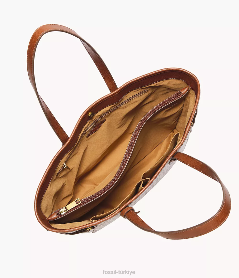 Fossil 6J04575 açık kahverengi charli çantası çanta kadınlar