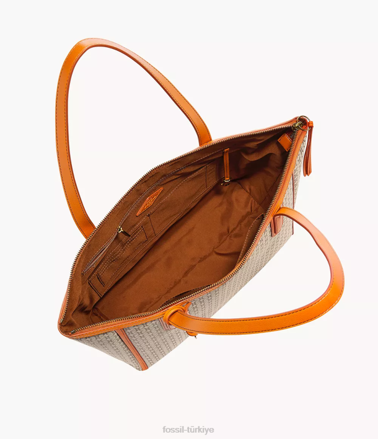 Fossil 6J04596 turuncu Sidney çantası çanta kadınlar