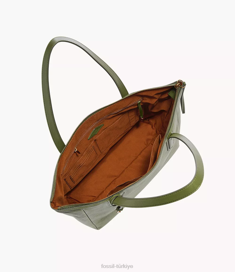 Fossil 6J04653 zeytin Sidney çantası çanta kadınlar