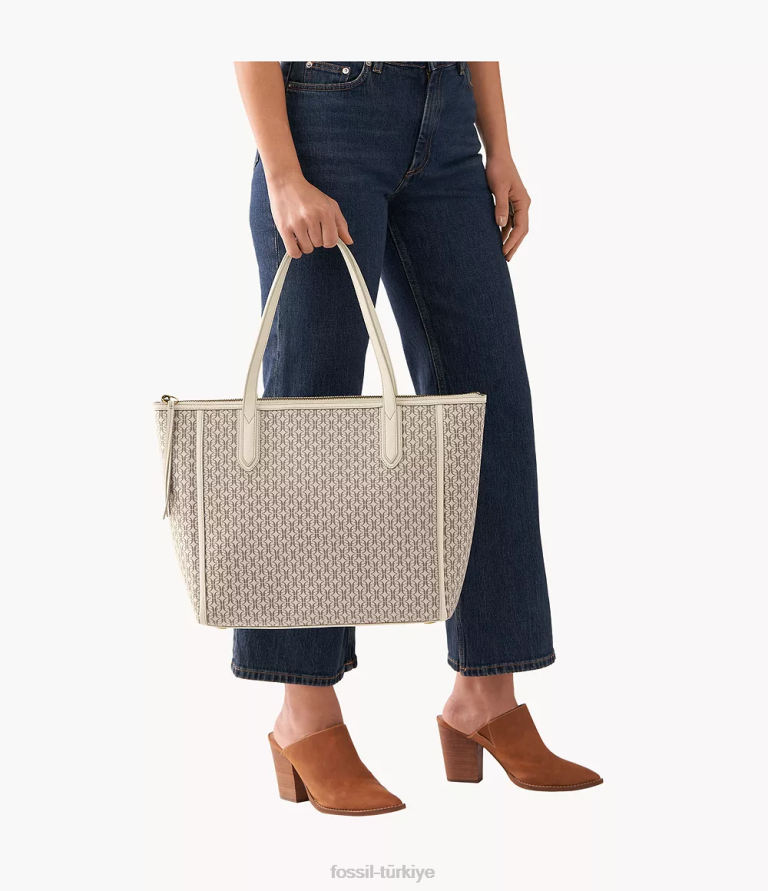 Fossil 6J04665 açık kahverengi Sidney çantası çanta kadınlar