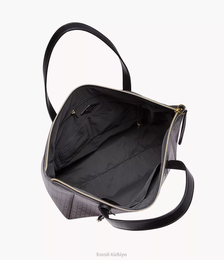 Fossil 6J04687 siyah Sidney çantası çanta kadınlar