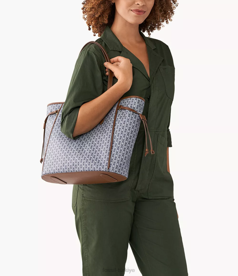 Fossil 6J04703 mavi charli çantası çanta kadınlar