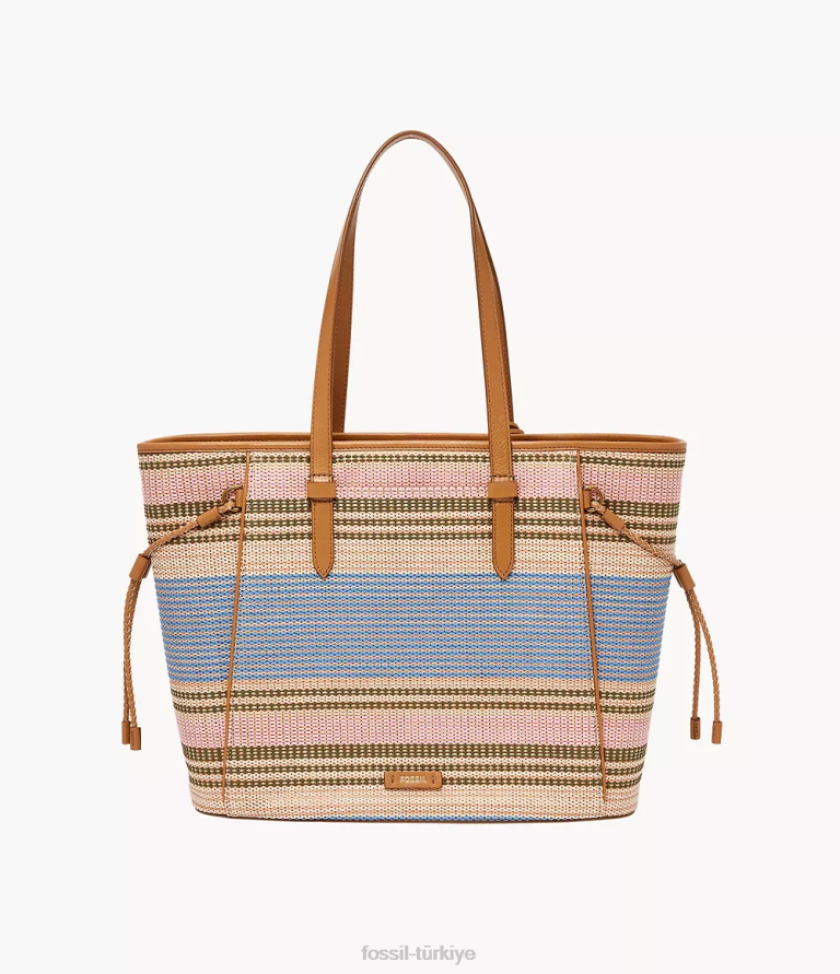 Fossil 6J04704 çizgili Charlie çantası çanta kadınlar