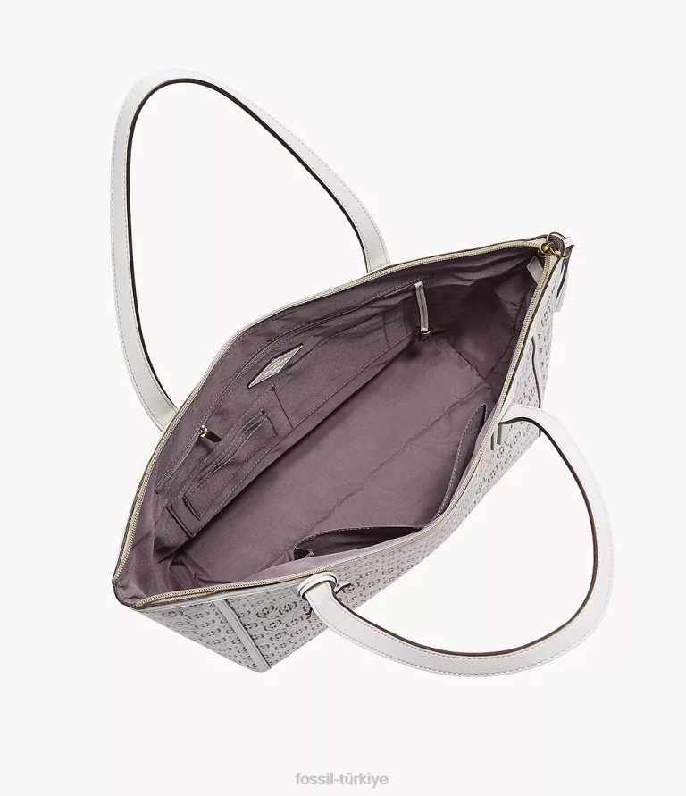 Fossil 6J04713 beyaz Sidney çantası çanta kadınlar