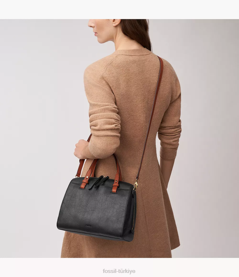 Fossil 6J04297 siyah rachel çantası çanta kadınlar