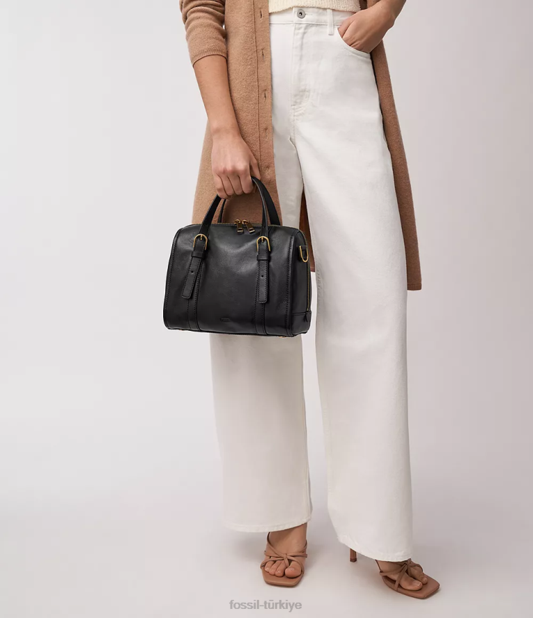 Fossil 6J04304 siyah carlie çantası çanta kadınlar