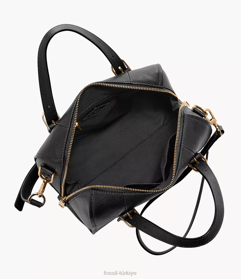 Fossil 6J04304 siyah carlie çantası çanta kadınlar