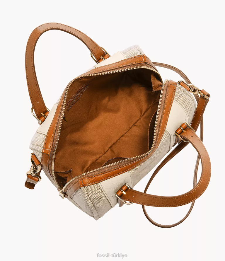 Fossil 6J04397 açık kahverengi carlie çantası çanta kadınlar