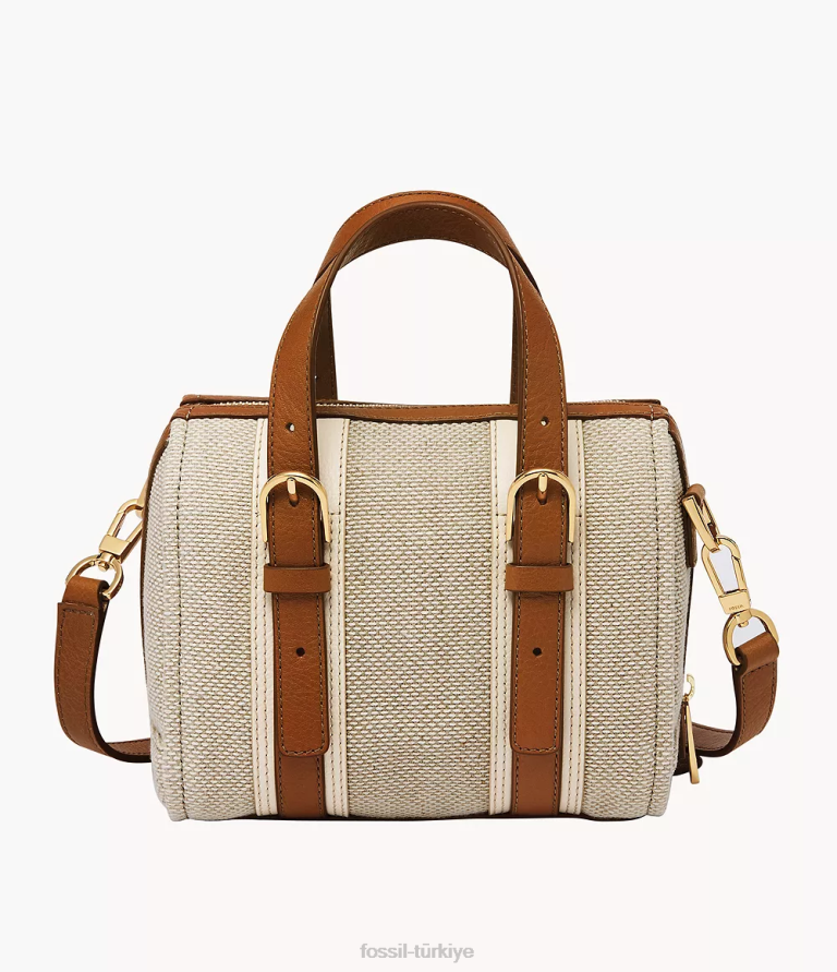 Fossil 6J04398 açık kahverengi carlie mini çanta çanta kadınlar