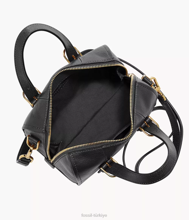 Fossil 6J04399 siyah carlie mini çanta çanta kadınlar