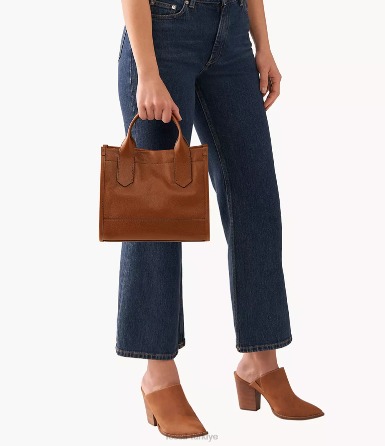 Fossil 6J04447 kahverengi Kyler çantası çanta kadınlar