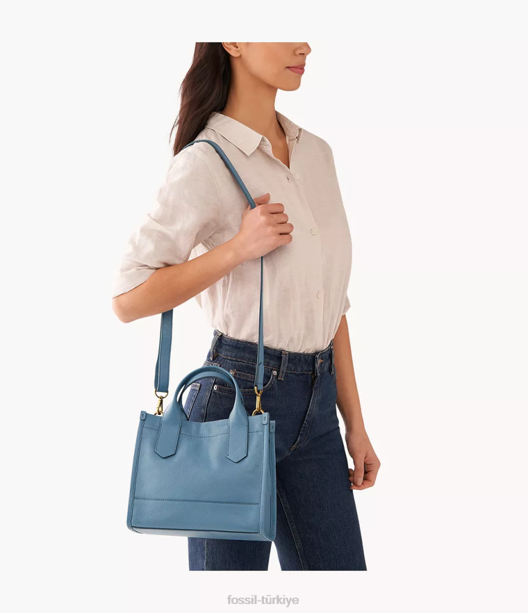 Fossil 6J04472 mavi Kyler çantası çanta kadınlar