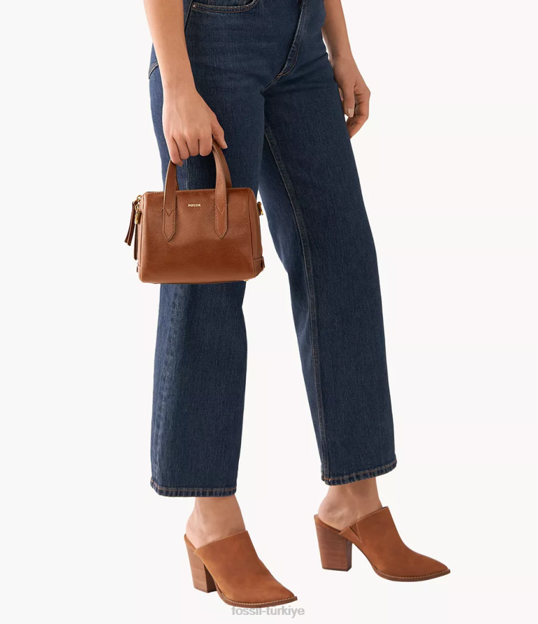 Fossil 6J04482 kahverengi sydney mini çanta çanta kadınlar