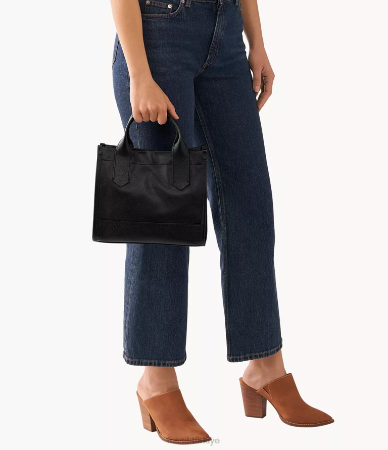 Fossil 6J04504 siyah Kyler çantası çanta kadınlar