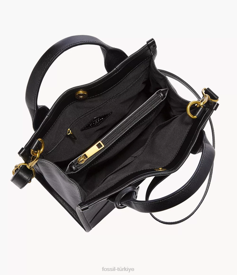 Fossil 6J04504 siyah Kyler çantası çanta kadınlar