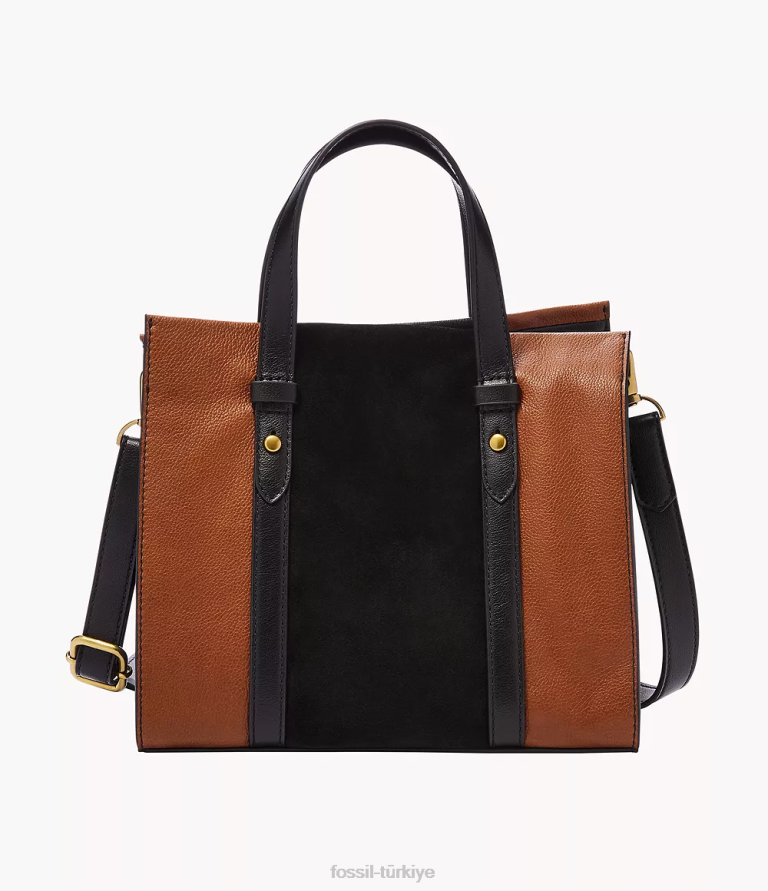 Fossil 6J04513 kahverengi Kingston çantası çanta kadınlar