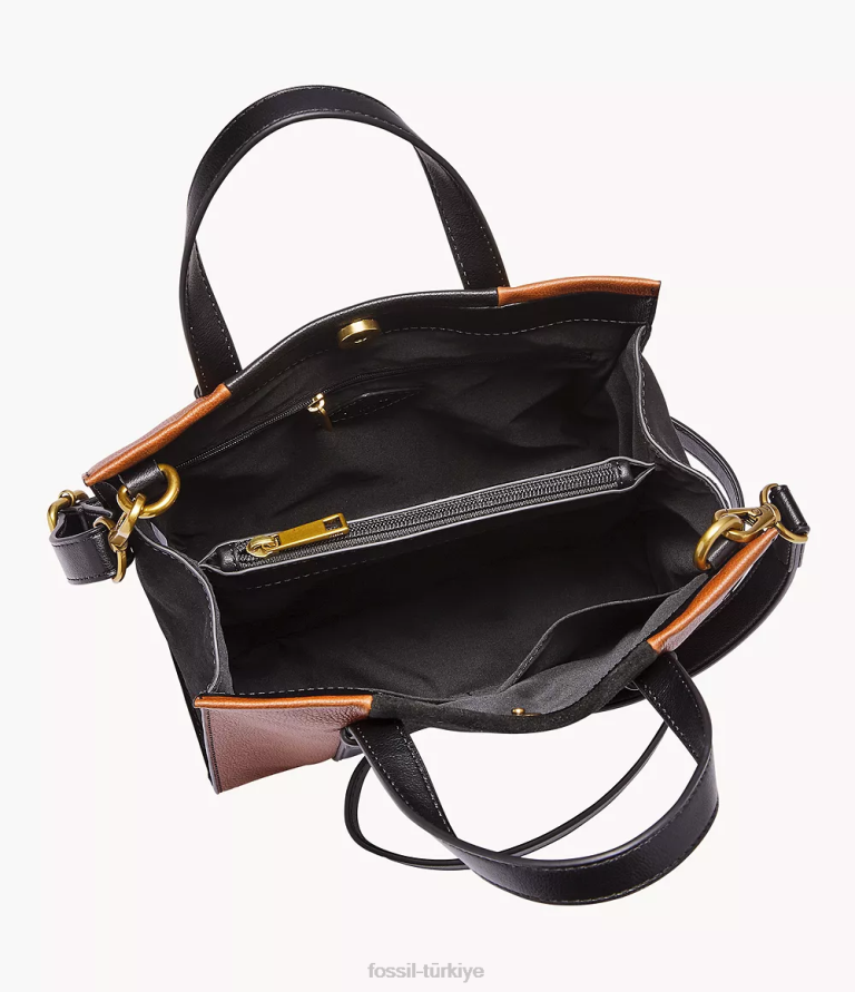 Fossil 6J04513 kahverengi Kingston çantası çanta kadınlar