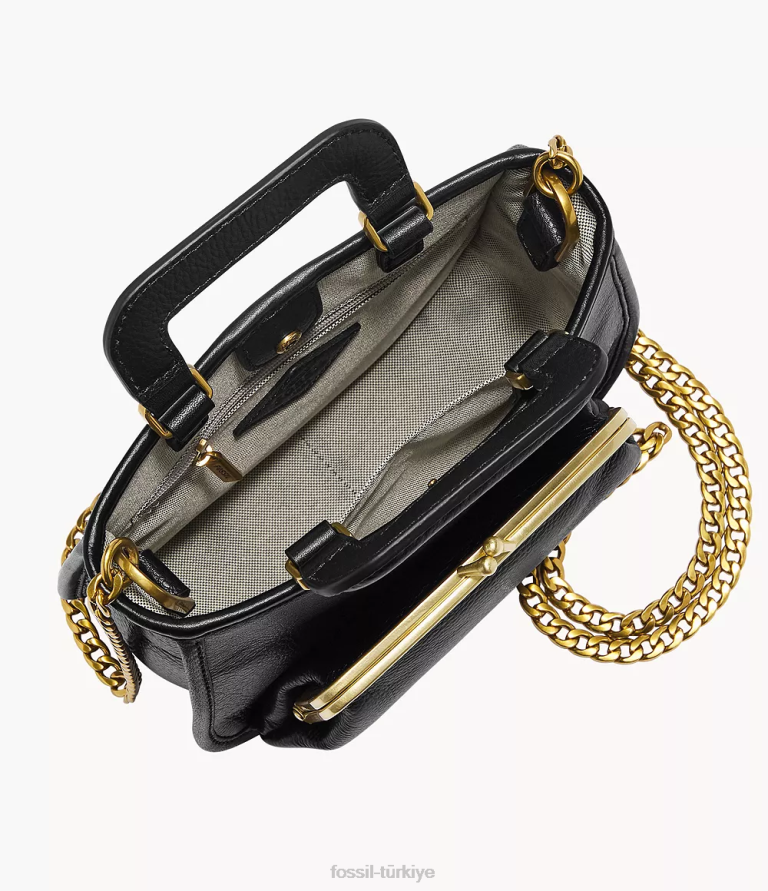 Fossil 6J04521 siyah çanta çanta kadınlar
