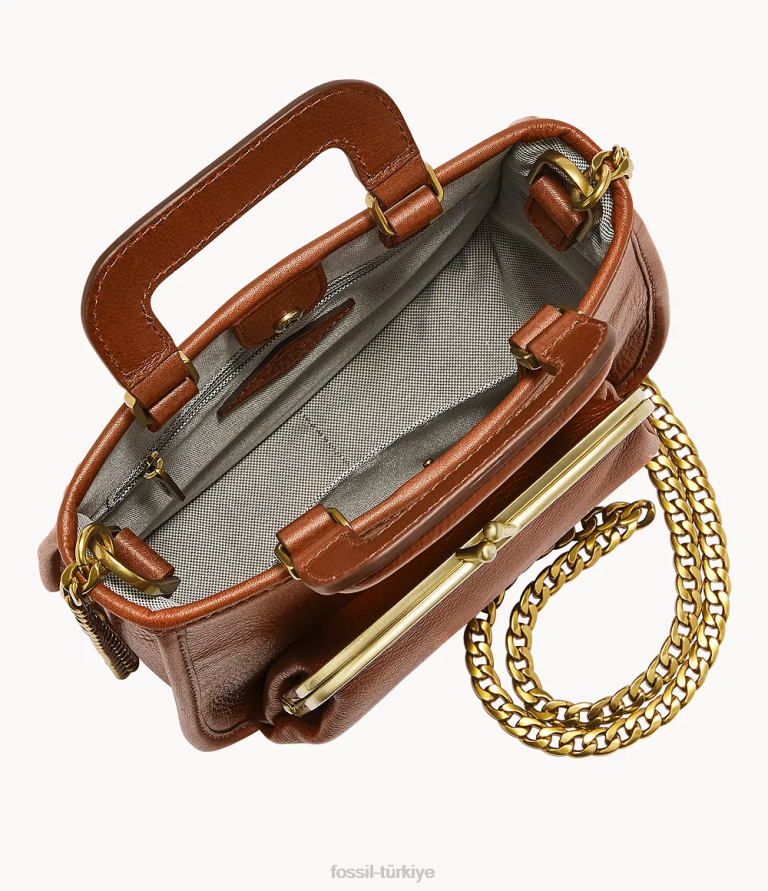 Fossil 6J04550 kahverengi çanta çanta kadınlar